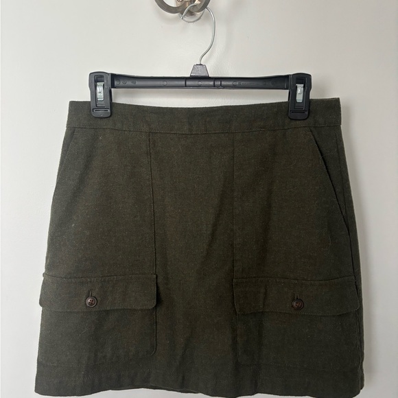 Madewell Dark Olive Mini Skirt - Picture 5 of 5